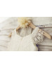 Cap Sleeves Ivory Lace Tulle Dreamy Flower Girl Dress